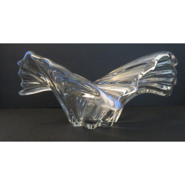 Mikasa Belle Epoque Large Heavy Crystal 12" Centerpiece Bowl VTG For Sale - Image 4 of 16