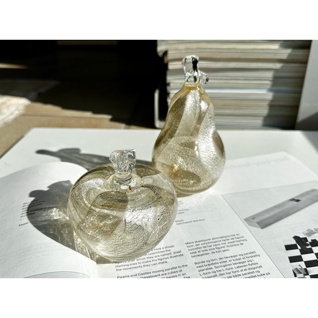 Murano Glass Apple and Pear by Seguso Viro, Italy, 1990s, Set of 2 For Sale - Image 15 of 17