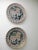 Mid-Century Italian hand crafted and hand decorated charger plates with heavy wire on back to allow for wall hanging....