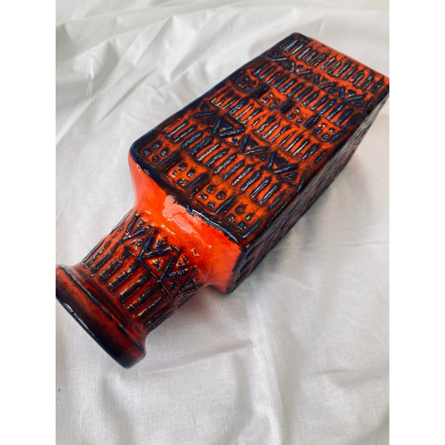 Brutalist Vase from Bay Keramik, Germany For Sale - Image 9 of 11
