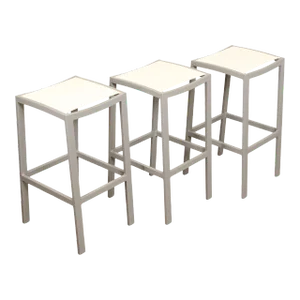 Janus et Cie. 'Koko II' Set of Three Mesh Backless Bar Stools