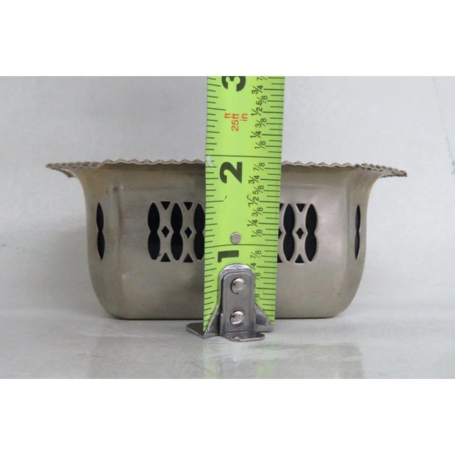 Cobalt Blue Glass Epns Silver Salt Cellar Small Dish Made in England For Sale In Miami - Image 6 of 12