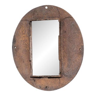 1920s French Iron Mirror For Sale