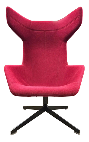 Vintage Lounge Chair in Red Wool by Alfredo Häberli, 2003
