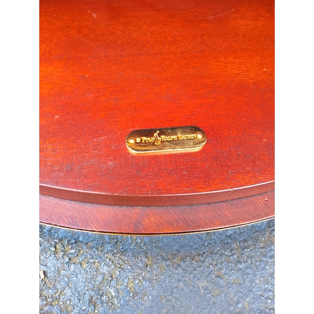 Art Deco Original Ralph Lauren Mahogany Nightstand Side Table Cabinet For Sale - Image 3 of 7