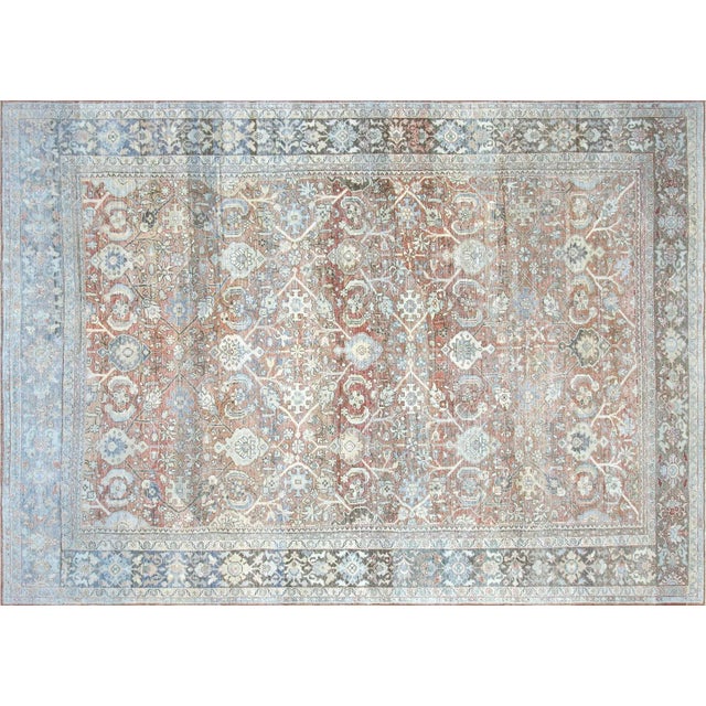 Textile 1940s Persian Mahal Rug For Sale - Image 7 of 7
