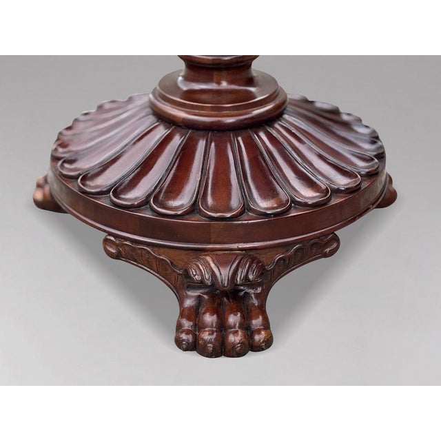 Wood Carved Walnut Tripod Table from Ralph Lauren, 2010 For Sale - Image 7 of 10