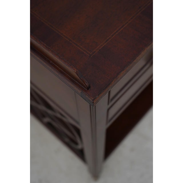 Pair of Baker Historic Charleston Mahogany 2 Drawer Servers For Sale - Image 15 of 18