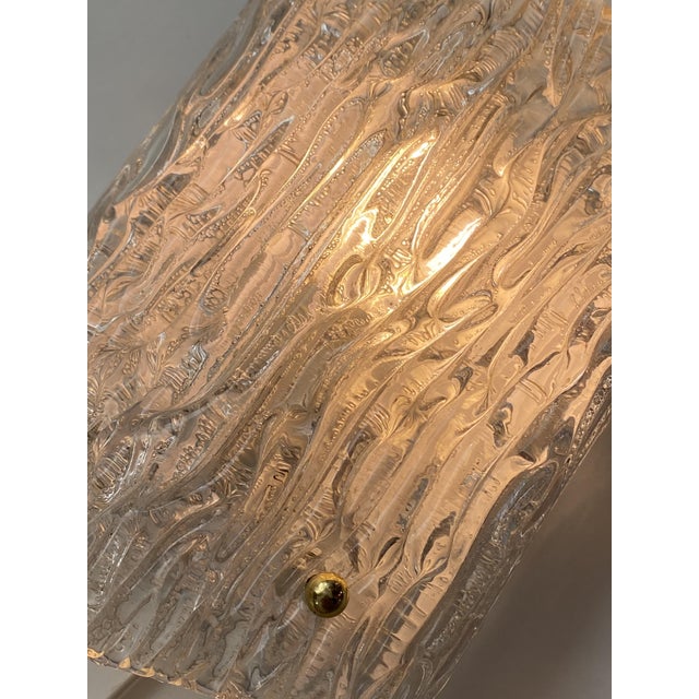 1960s Textured Glass Wall Sconce by J.T. Kalmar for Kalmar, 1960s For Sale - Image 5 of 10