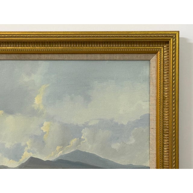 Painting of Mountain Cottages by River in Ireland by 20th Century Irish Artist 1990 Circa For Sale - Image 17 of 18