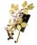 R. Van Ruyckevelt, St. Denis gilded and decorated porcelain sculpture of a black raspberry branch. Set on a rectangular...