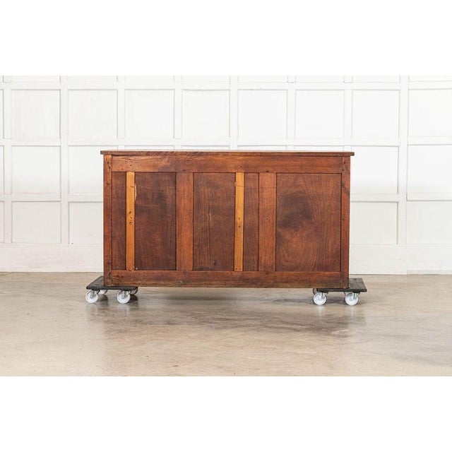 19th Century French Oak and Pine Drapers Counter, 1890 For Sale - Image 11 of 17