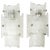 Mid-Century Frosted Ice Glass Sconces by J. T. Kalmar for Kalmar, 1960s For Sale