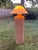 This is a beautiful mid-century wicker floor lamp. I’ve painted this to be a natural wicker color. Also the shade is not...