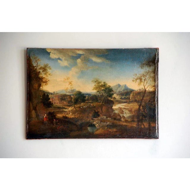 Early 17th Century French Landscape Painting For Sale In Los Angeles - Image 6 of 6