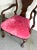Antique Burlwood Side Chair W/ Pink Velvet Seat For Sale - Image 4 of 6