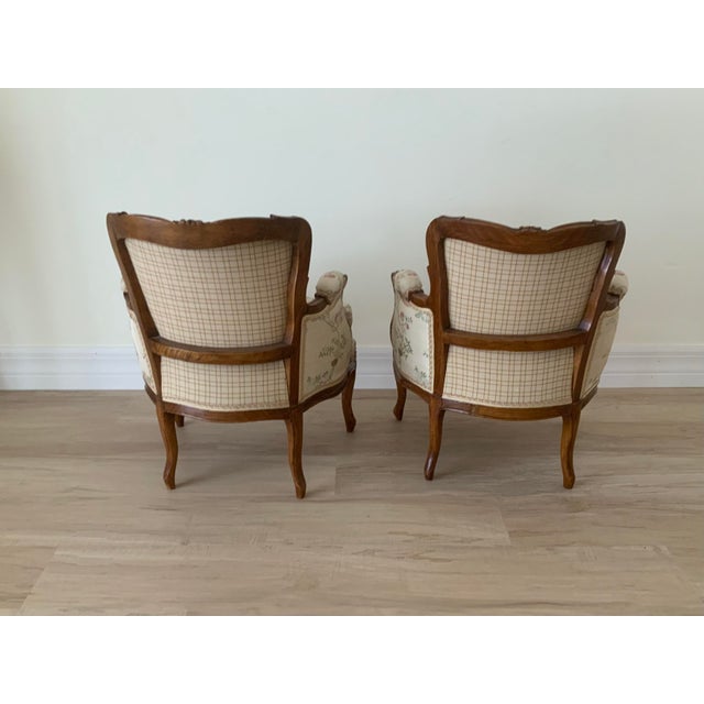 French Early 20th Century Pair of French Bergere Children’s Chairs For Sale - Image 3 of 11