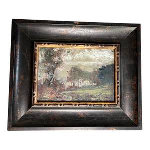 Contemporary Original David Hahn Impressionist Landscape Painting “Overcast Sky”