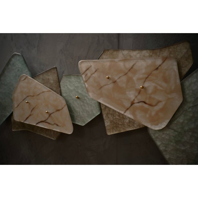 Brown Murano Art Glass Sculpture Wall Light and Sconces, 2000s For Sale - Image 8 of 10