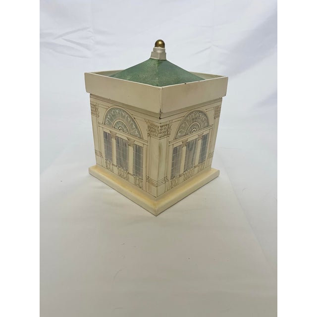 Bring charm and whimsy to your décor with this unique vintage house-shaped box. Crafted with substantial weight and...