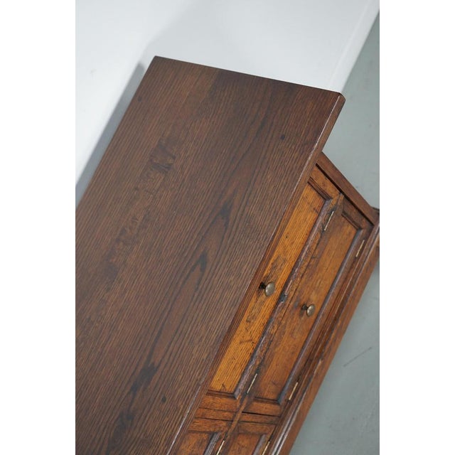 Early 20th Century French Oak Apothecary Cabinet Folding Doors For Sale - Image 6 of 17