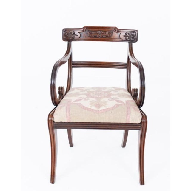 Wood Antique Regency Dining Chairs in Mahogany, 1810, Set of 8 For Sale - Image 7 of 7