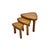 Triangular Oak Nesting Tables by Pierre Chapo, 1970s, Set of 3 For Sale - Image 10 of 10