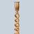 Late 19th Century Pair of 19th Century English Brass Barley Twist Candlesticks For Sale - Image 5 of 12