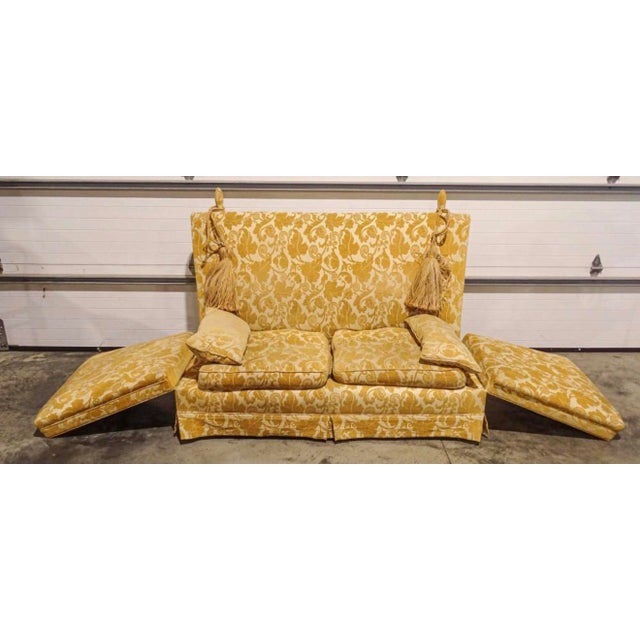 Vintage Mulberry English Knole Sofa or Settee For Sale - Image 4 of 7