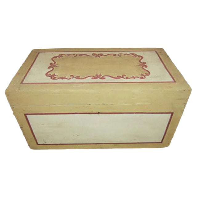 Vintage Lacquered Chest, 1930s For Sale