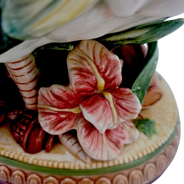 Fitz & Floyd Mediterranean Rooster Figurine Large Ceramic Hand Painted 16" For Sale - Image 13 of 18