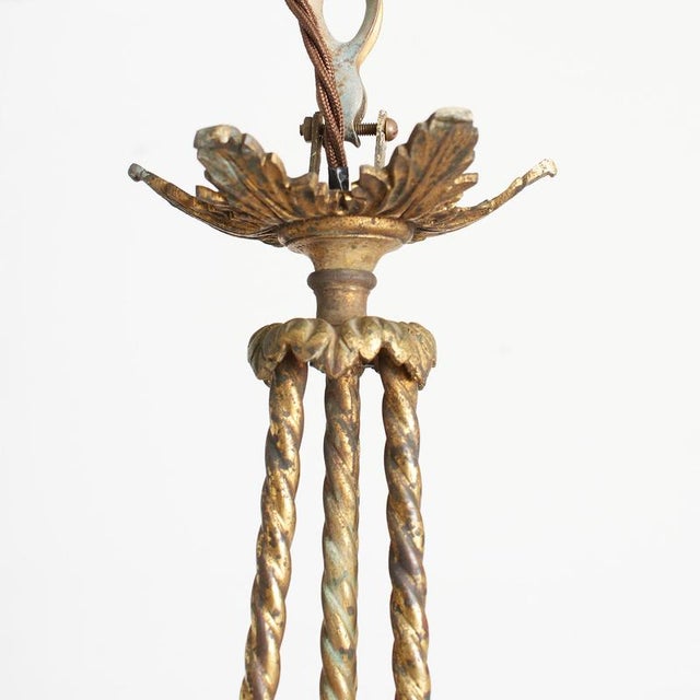 Antique French Crystal Beaded Basket Chandelier For Sale - Image 10 of 11