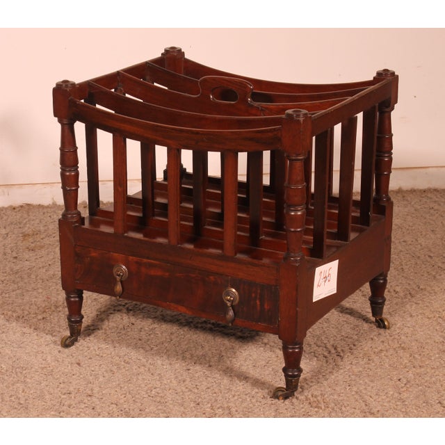 Wood Regency Mahogany Canterbury Chair, Early 19th Century For Sale - Image 7 of 9