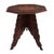 Early 20th Century Anglo Indian Intricately Carved Teak Folding Campaign Table Octagon Top For Sale - Image 5 of 17