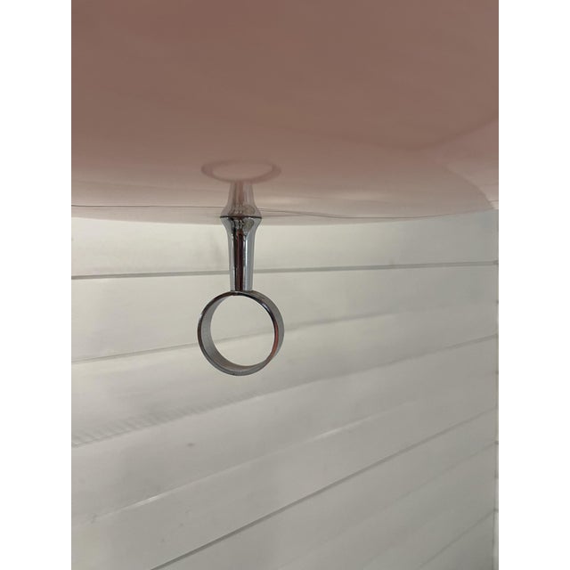 Plastic Vintage Italian Space Age Pendant Lamp in Orange from Meblo, 1970s For Sale - Image 7 of 10