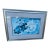Oversized Framed Wassily Kandinsky "Untitled (Blue)" Abstract Print in Silver Gilt Frame For Sale