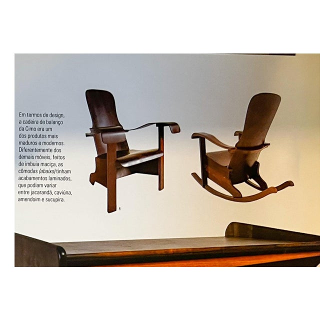 Brazilian Mid-Century Modern Armchair in Bentwood, Cimo, 1950s - Lot 547A For Sale - Image 13 of 14