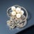 Contemporary Mikimoto Akoya Pearl Brooch Sterling Silver 6 mm 5.24 Grams Estate For Sale - Image 3 of 8