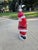 Vintage 40" Waving Santa Claus Lighted Christmas Blow Mold Yard Decor For Sale - Image 4 of 8