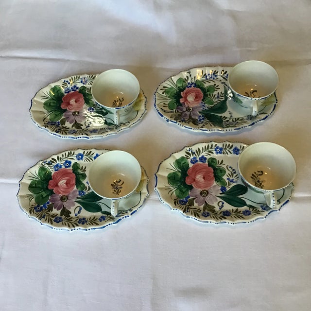 Ceramic Mid 20th Century Hand-Painted Italian Hostess Sets - 8 Pieces For Sale - Image 7 of 7