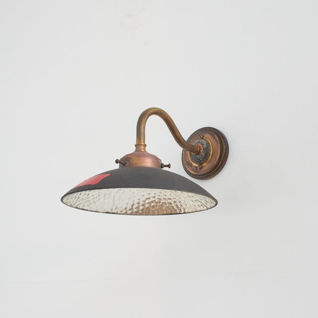 Brown Art Deco Mercury Glass Strand Theatre Wall Light For Sale - Image 8 of 10