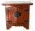 Antique Red Lacquer Kang Storage Cabinet Box For Sale