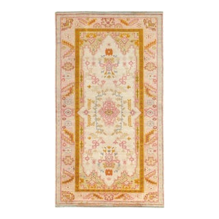 Galerie Shabab Collection Early 20th Century Turkish Oushak Accent Rug For Sale