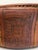 Vintage Peruvian Hand-Tooled Leather Ottoman For Sale In Raleigh - Image 6 of 17