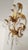 Hollywood Regency Hand-Forged Gold Leaf Gilded Floral 2-Light Wall Lamp with Crystals, 1950s For Sale - Image 10 of 18