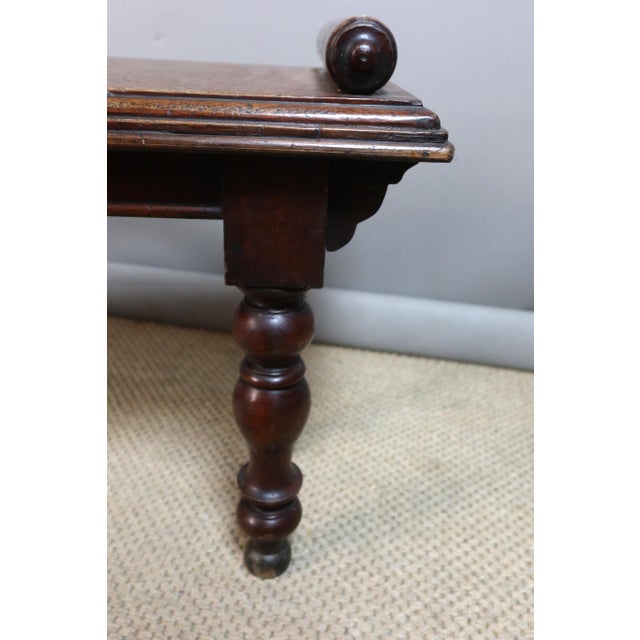 Late 18th Century Mahogany Bench For Sale - Image 5 of 8