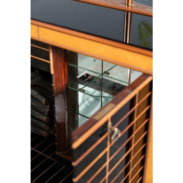 Credenza with Mirror by Luigi Brusotti, 1940s For Sale - Image 10 of 18