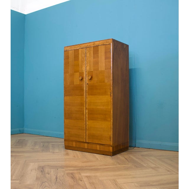 Art Deco British Burr Walnut Cabinet, 1930s For Sale - Image 4 of 8
