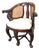 Mahogany Bürgermeister Desk Chair, 1860s For Sale