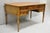 Mid 20th Century Vintage French Louis XVI Style Burl Walnut Tooled Leather Top Writing Desk For Sale - Image 5 of 18